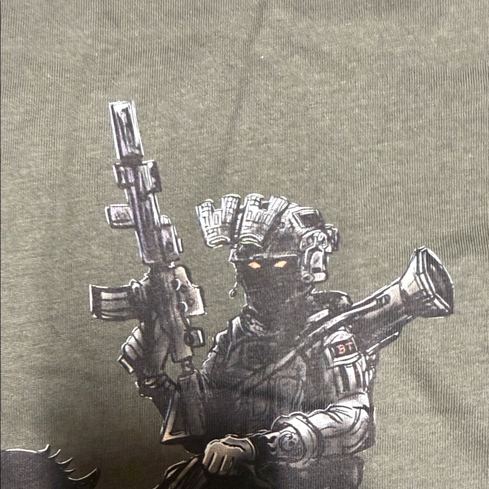 Battle Tribe Gray Tactical Rider Tee